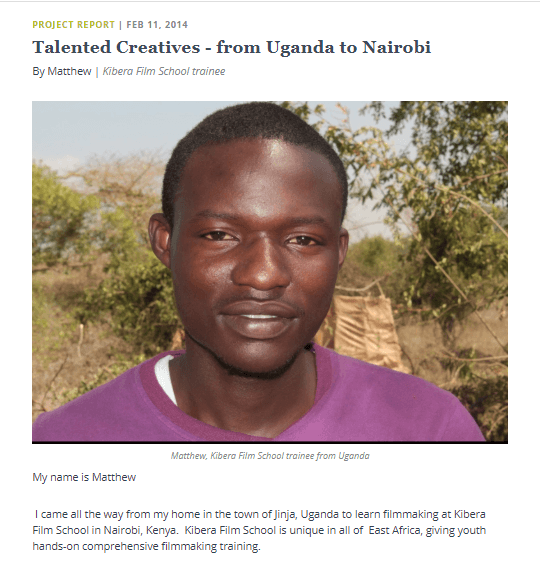Film training workshop in Africa